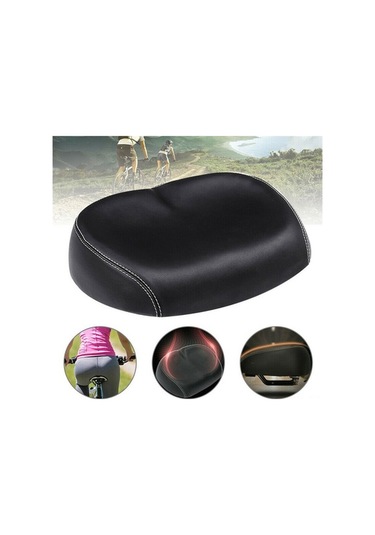 Dancemonkey Geniş Yumuşak Pu Bisiklet Sele - Burunsuz, Ergonomik, Uzun Süre Rahat, Çok Renkli Çok Renkli