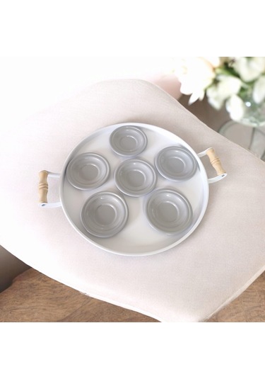 Çay Tabağı-bardak Altlığı-metal Gri Çay Tabağı-paslanmaz K Gri