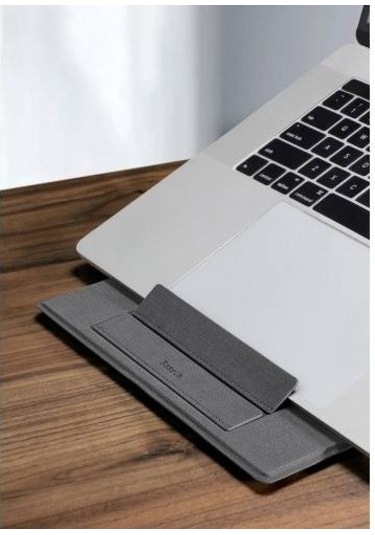 Baseus Ultra İnce Yükseklik Ayarlamalı Notebook Standı  11-16" Arası Uyumlu Deri Stand