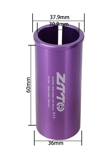 Ztto Bisiklet Koltuğu Sonrası Adaptör Alüminyum Bisiklet Koltuğu Sonrası Boru Azaltıcı Kol Dönüştürücü - 30.9 Mm'den 36 Mm'ye