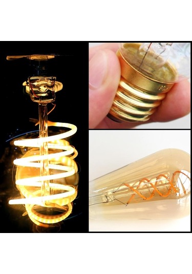 Retro Led Filament Ampul 220v E27 T45