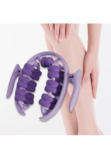 Diğer Suntek Kol Üyluk Masaj Rulosu Vücut Geliştirme Ekipmanları İçin Mor Masaj Aleti Mor