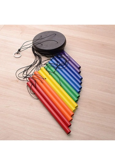 Açık Dekorasyon Metal Renkli Dönen Rüzgar Zil Süsleri Yaratıcı Hediye