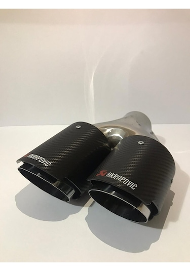 Akrapovic Çift Çıkışlı Akrapoviç Siyah Sol Taraf Egzoz Ucu 90mm