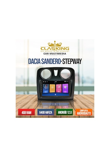 Dacıa Sandero Stepway 4gb Ram 64gb Hafıza Androıd 12 Multımedia