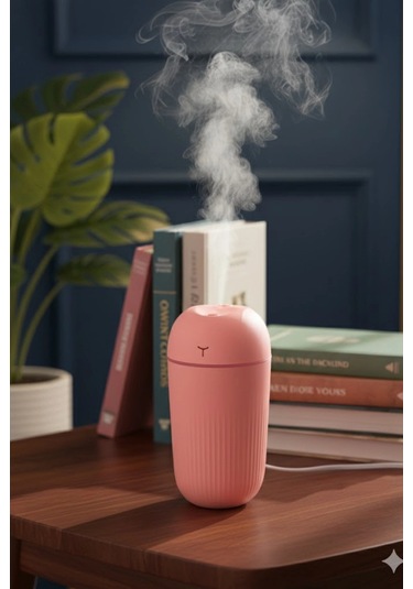 Blackbird Kt-h09 Pembe 420 Ml Taşınabilir Mini Usb Hava Nemlendirici Araç Ve Ofis İçin Renkli Işık