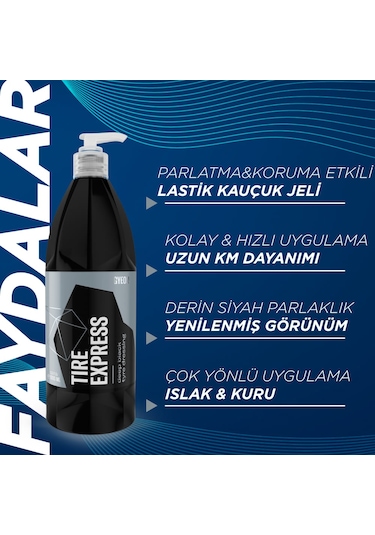 Gyeon Q²m Tire Express Lastik Parlatıcı Ve Koruyucu - 1000 Ml -su