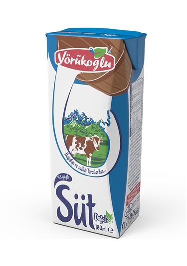 Yörükoğlu Yağlı Süt 180 Ml X 24 Adet