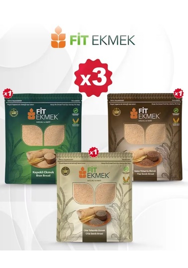 Fit Kepekli, Keten Tohumlu Ve Chia Lavaş Ekmeği 300gr