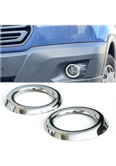 Ford Transit 2014 Sonrası Krom Paslanmaz Çelik Sis Farı Çerçeves