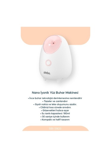 Sinbo 3 Ü 1 Arada Yüz Bakım Seti Gözenek Temizleme + Peeling + Masaj