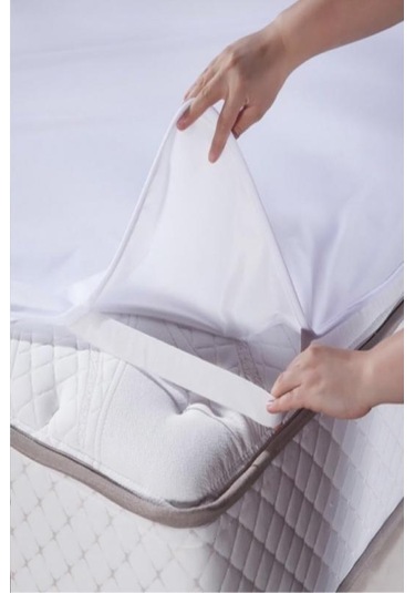 Mycey Bebe Alezi 80x160 Cm Pamuk Sıvı Geçirmez Beyaz