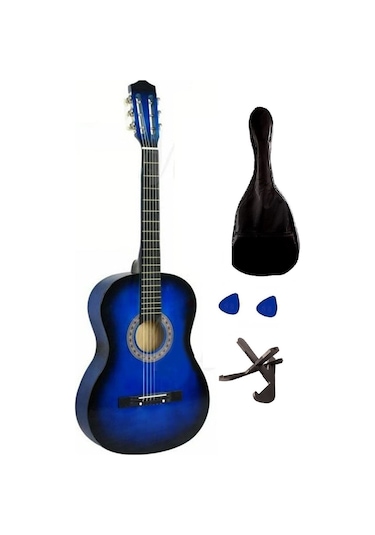 Gonzales Klasik Gitar Seti Mavi Renk