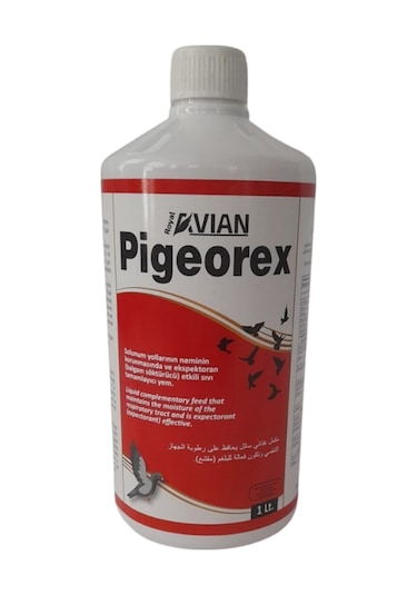 Royal İlaç Pigeorex 1 L Güvercin Ve Kafes Kuşları Solunum Yollarında Hırıltı Balgam Söktürücü