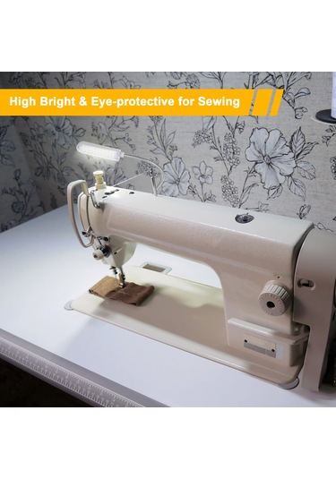 Springsun 2 Adet 30 Led Işıklı Dikiş Makinesi Aydınlatması - Beyaz Işık 5000k, 1.5m Kablolu, 110-240v Endüstriyel Dikiş Işığı Gösterildiği Gibi