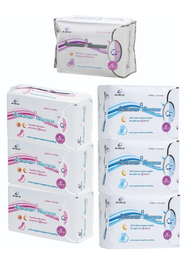 Airiz 8li 3, 30lu 3, 10lu 1 Paket Hijyenik Kadın Pedi
