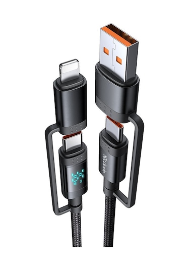 Mcdodo CA-1990 1.2 M 4 in1 60 W Dijital Ekranlı Hızlı Şarj Kablosu