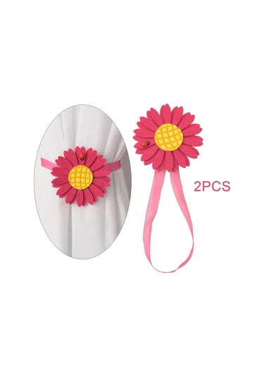 Suntek Magideal 1 Çift Örtü Kravat Arkalıkları Dekoratif Gül-dantel