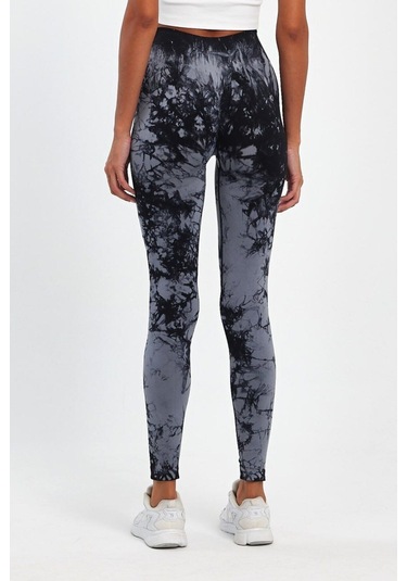 Şmart Arkası Büzgülü Seamless Desenli Tayt