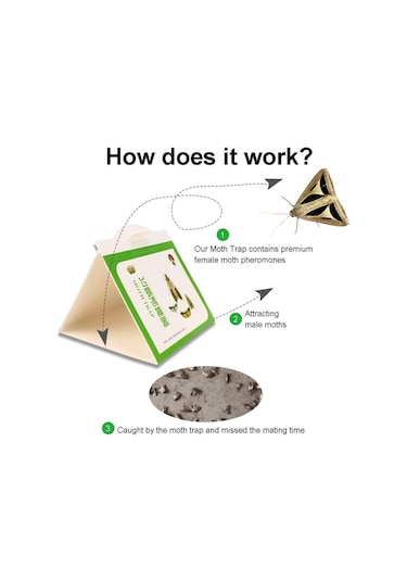 Güveler Feromon Öldürücü Haşere Sinek Böcekleri Reddetmek 5 Adet Elbise Kiler Gıda G Tuzağı Benler Etiket Haşere Öldürücü 56379833