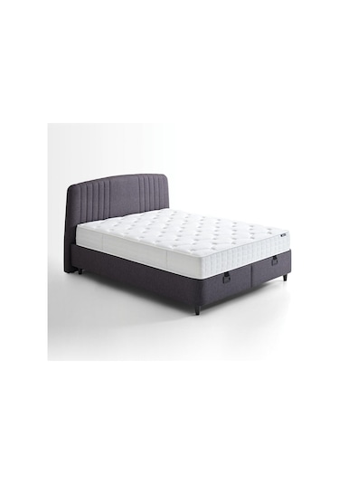 Yataş Bedding Silver Therapy Yatak, Canto Baza, Silver Başlık Çift Kişilik 3'lü Set 140x190 - Antrasit