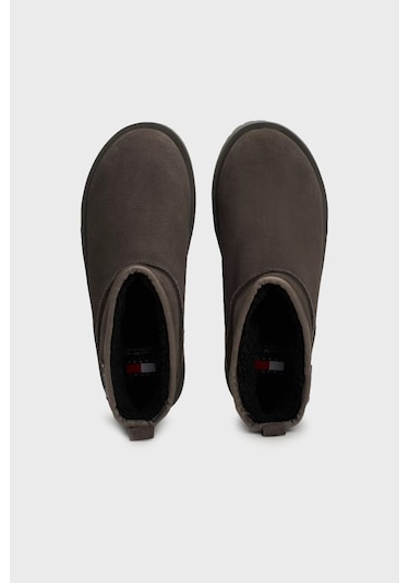 Tommy Jeans Bayan Bot En0en02599 Pl0 Koyu Gri Koyu Gri