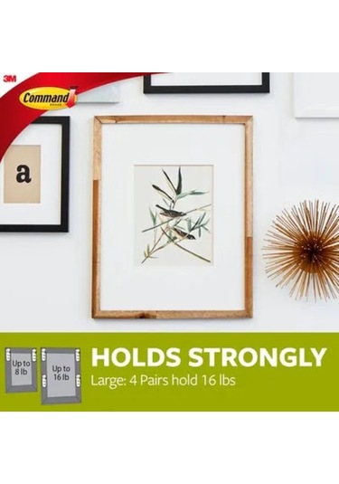 3M Command 17206 Büyük Boy Resim Asma Şerit Cırt Bantları