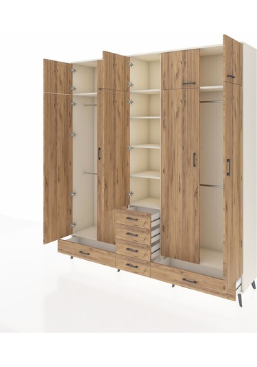 Hyperion Dolap 6 Raflı 6 Çekmeceli 4 Askılı 220x44x243 Aytaşı-çam/çam Atlas Çam/atlas Çam Hyperion Dolap 6 Raflı 6 Çekmeceli 4 Askılı 220x44x243 Aytaşı-çam/çam Atlas Çam/atlas Çam