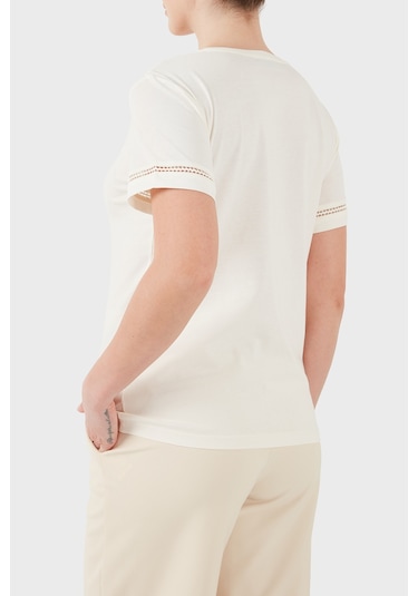 Emporio Armani Bayan T Shirt Ew003044 Af19039 U1131 Beyaz Emporio Armani Bayan T Shirt Ew003044 Af19039 U1131 Beyaz