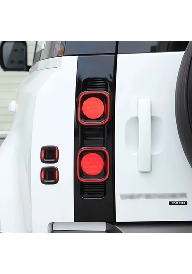 Xuweiwei 6pcs Tail Light Black Land Rover Defender 110 90 2020 2025 Araç Arka Lamba Stop Işık Geri Vites Lamba Kapağı Aksesuar