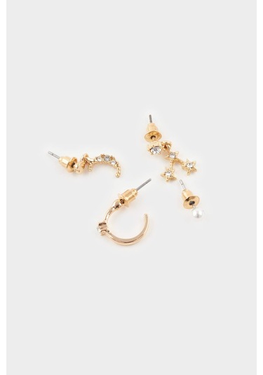 Defacto Kadın 8li Gold Küpe F7669axnsgd1 Diğer