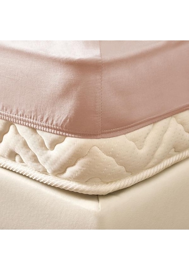 Evidea Soft Tek Kişilik Lastikli Çarşaf - Toz Pembe - 100x200 Cm Toz Pembe