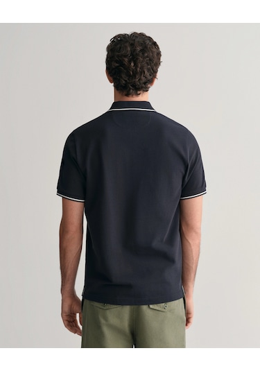 Gant Erkek Pike Polo T-shirt Regular Fit Siyah