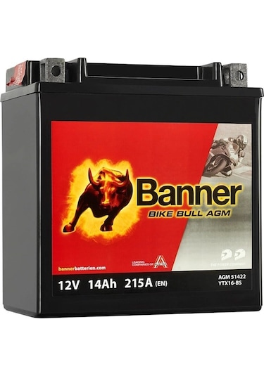 Banner Bike Bull Agm 51422 Ytx16-bs 12 V 14 Ah 1