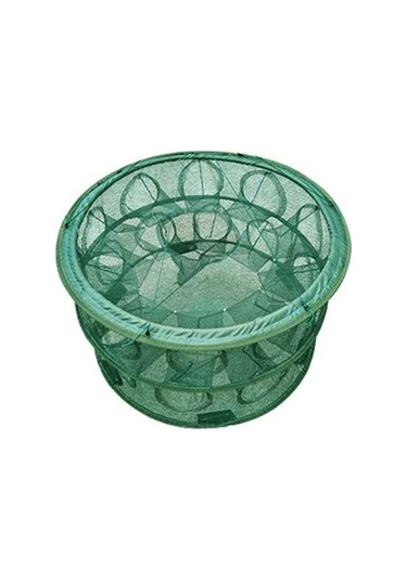 Novahub Balıkçılık Ekipmanı Ağ Karides Kafesi Kafes Elle Atma Otomatik Katlayan Yuvarlak Kafes, Küçük Boy