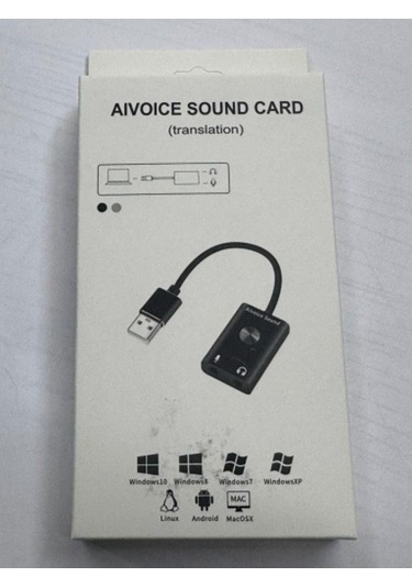 Trendooze Usb Usb Ses Ses Ses Ses Kartı Kartı Kartı Kablolu İçin Çeviri Aivoice Et