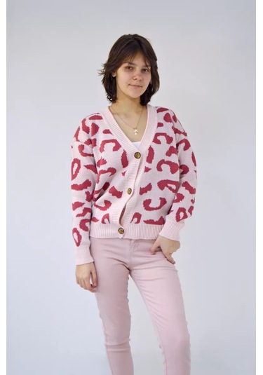 As&teks Düğmeli Kardigan Örgü Kazak 193194258 Açık Mavi