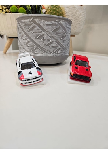 1:64 Ölçekli Araba Sergi Standı 2 'li Hot Wheels Ve Matchbox Uyu