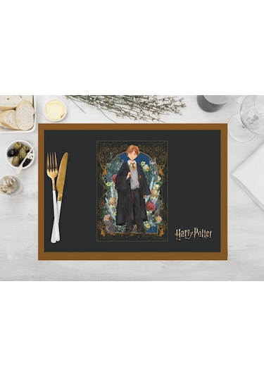 Adawall Home Harry Potter Characters Kumaş Amerikan Servis 4'lü Çok Renkli