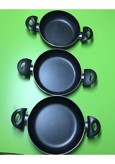 Teflon 3’lü Ekonomik Sahan Seti  18/20/22cm