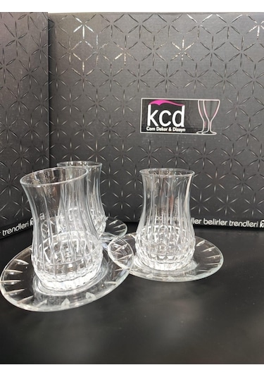 Kcd 3857s 6 Kişilik 12 Parça Çay Seti Şeffaf