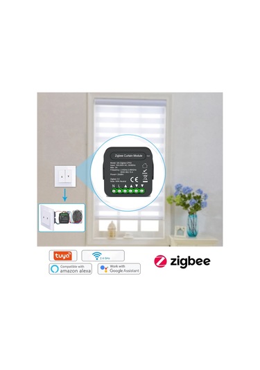 Lepmerk-qs-zigbee-cp03 Tuya Zigbee Akıllı Perde Anahtar Modülü E20409