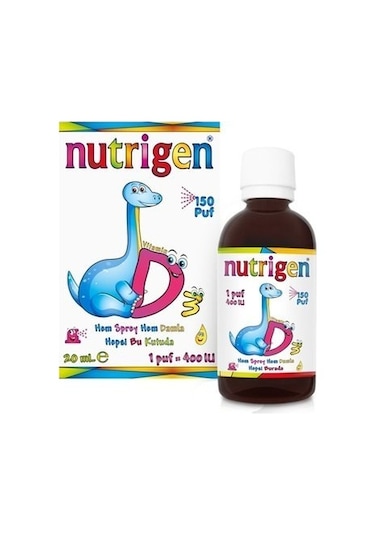 Nutrigen   Vitamin D3 400 Iu Sprey Damla 20 Ml