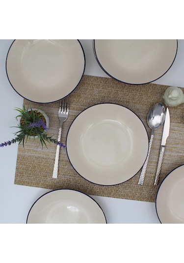 Royal 20 Cm Seramik Yemek Tabağı 6 Adet