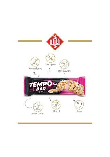 Tempolu Yer Fıstıklı Bar 30 G X 12 Adet