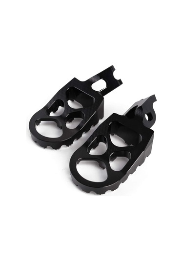 Motormh Geniş Cnc Motosiklet Yamaha İçin Daha Büyük Ayak Mandalları Pw50 19812019, Pw80 19832017, Ttr90 20002003, Tw200 1987 Siyah