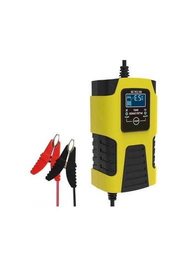 Besthome1 6v-12v 2a Otomobil Motosiklet Aküsü Şarj Cihazı Akıllı Kontrol Lcd Güvenli Sarı