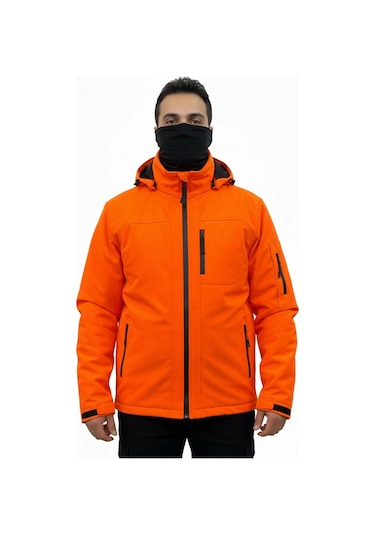 Mysia Outdoor Turuncu Soft Shell Mont Çift Kat Polarlı Turuncu