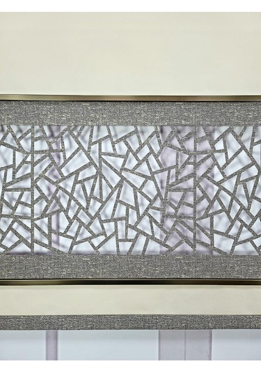 Yeni Nesil Çift Renk Lazer Stor Perde Mat Kalın Kumaşlı Renk Seçenekli Krem-gri