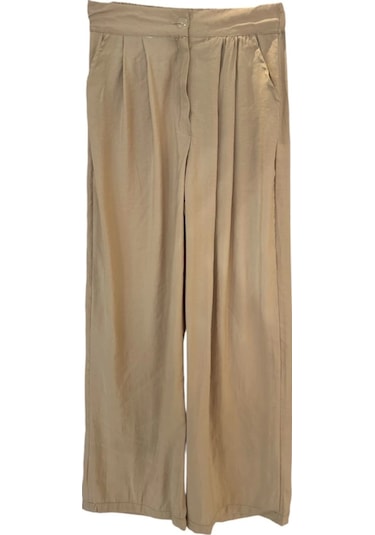 4123 Önü Bağlamalı Yelek Pantolon Takım Vizon